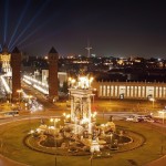 Nachtleben in Barcelona: Plaza Espana